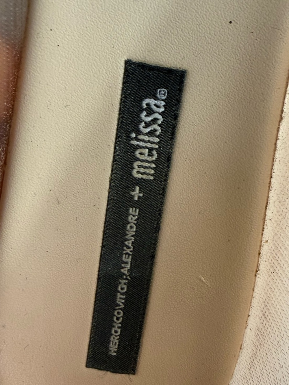 Melissa + Alexandre Herchcovitch Taupe Floral Jelly Ballet Flats - Picture 6 of 7